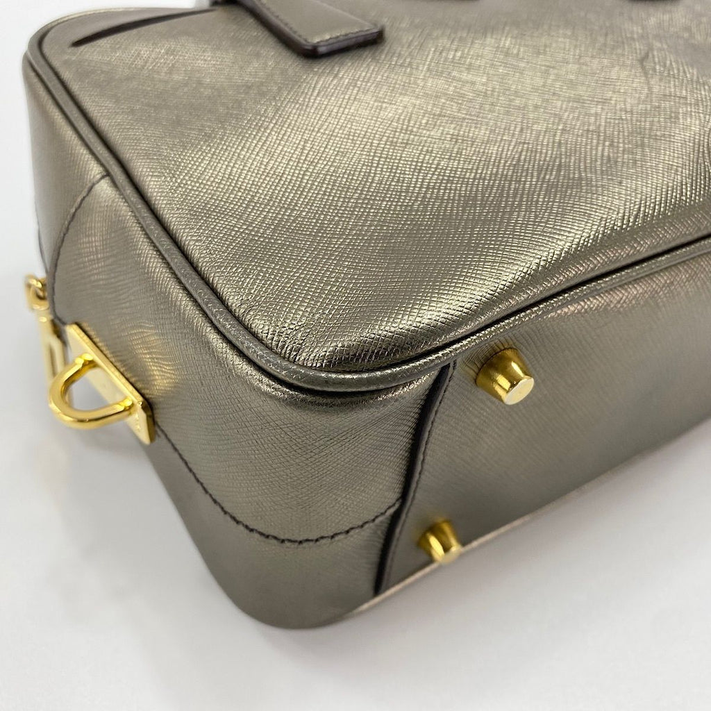 Prada Handbag Saffiano Gold — view 8