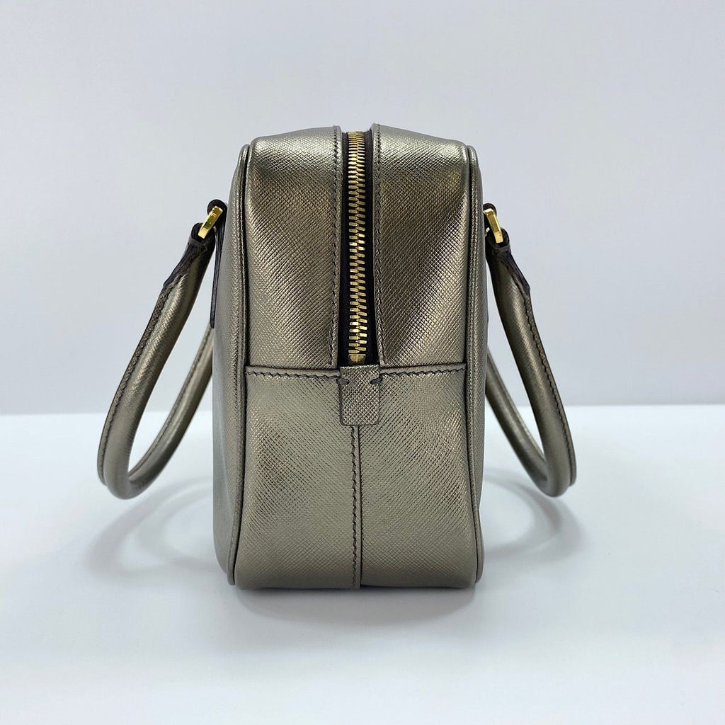 Prada Handbag Saffiano Gold — view 6