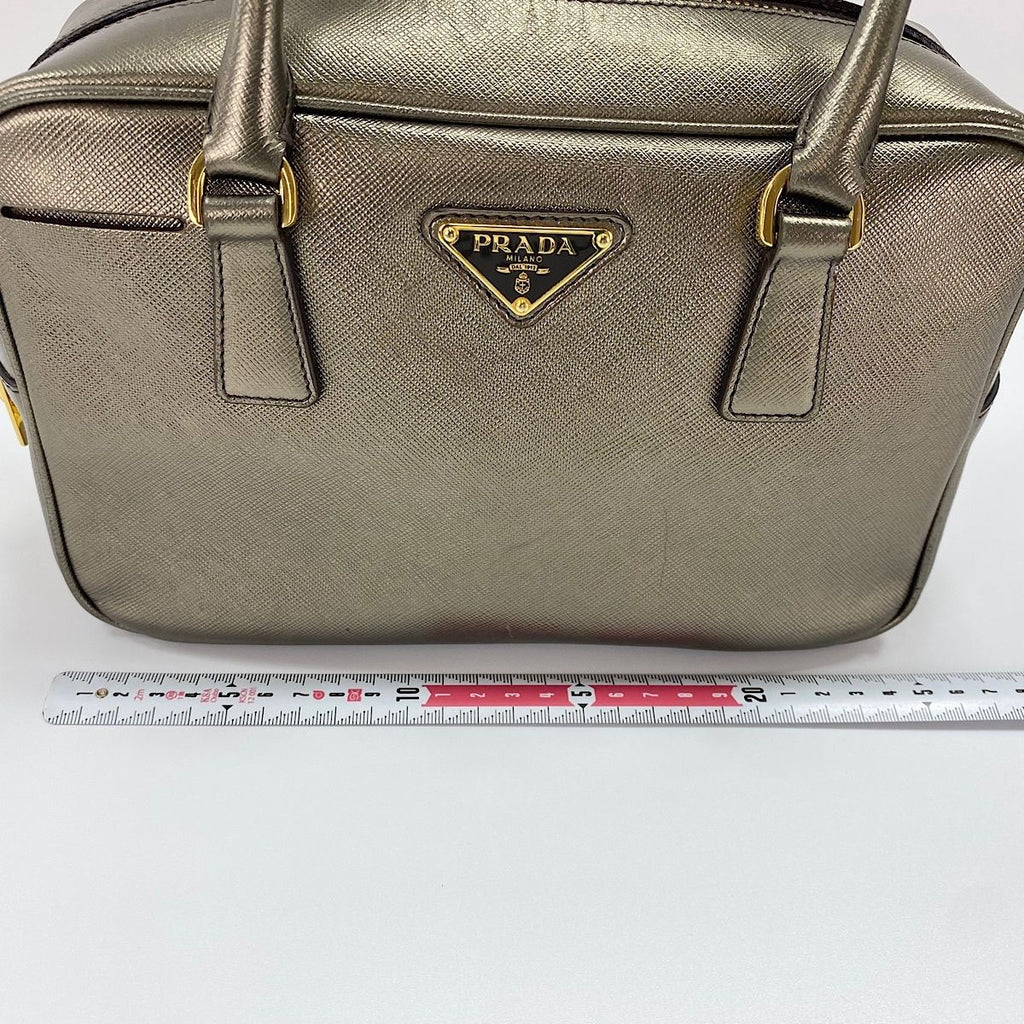 Prada Handbag Saffiano Gold — view 4