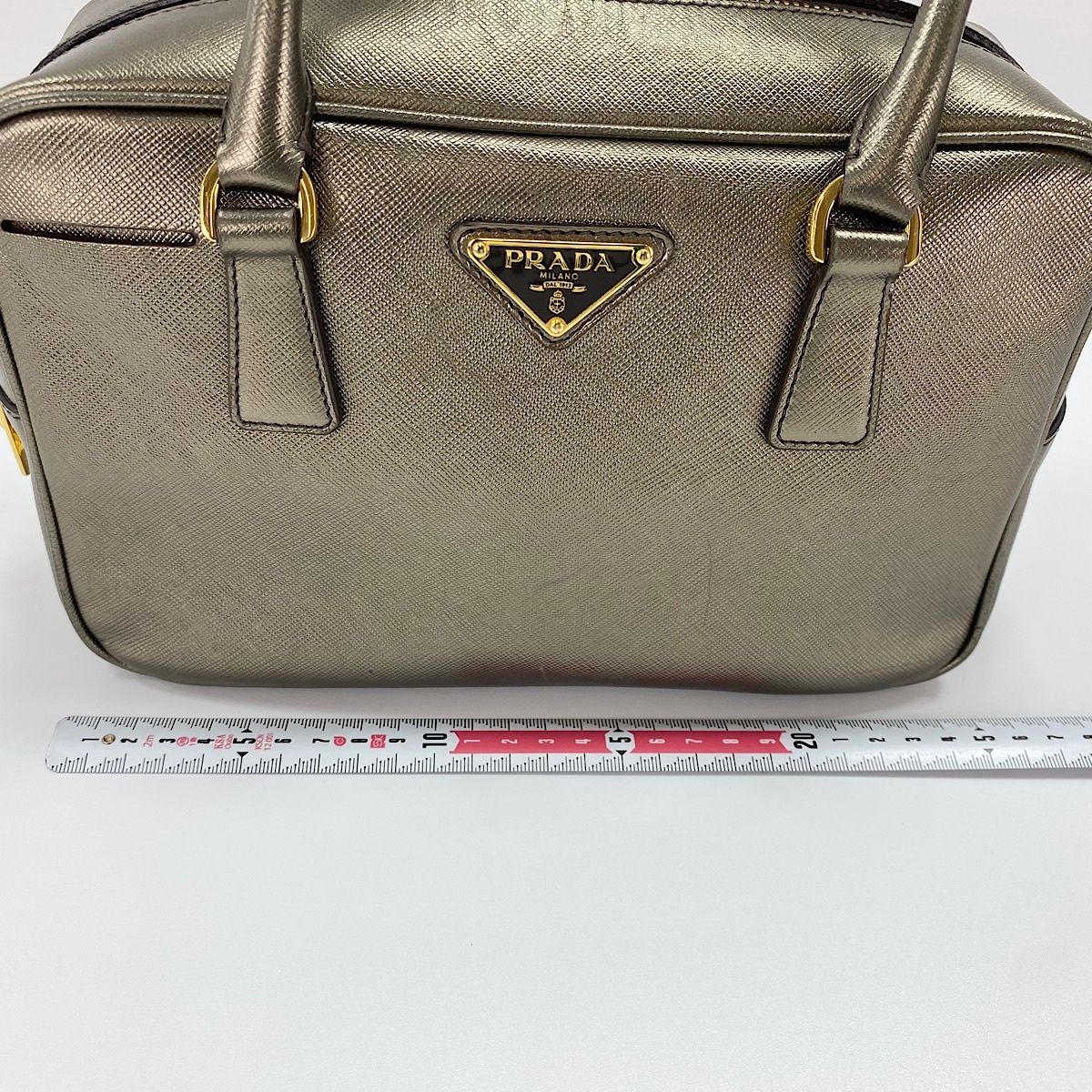 Prada Handbag Saffiano Gold — view 4