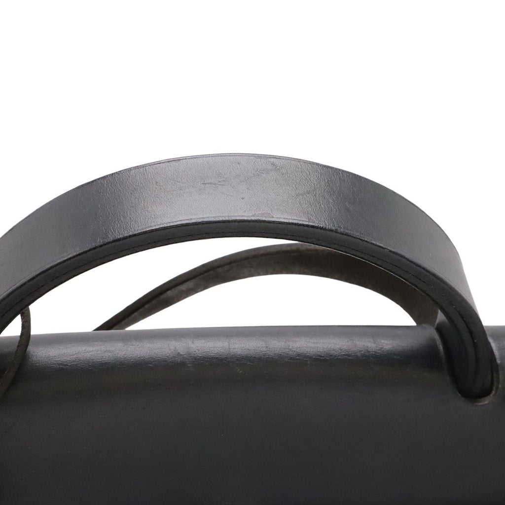 Hermes Herbag MM 2-Way Shoulder Bag Toile Officier Canvas Black Stopper Out of — view 4