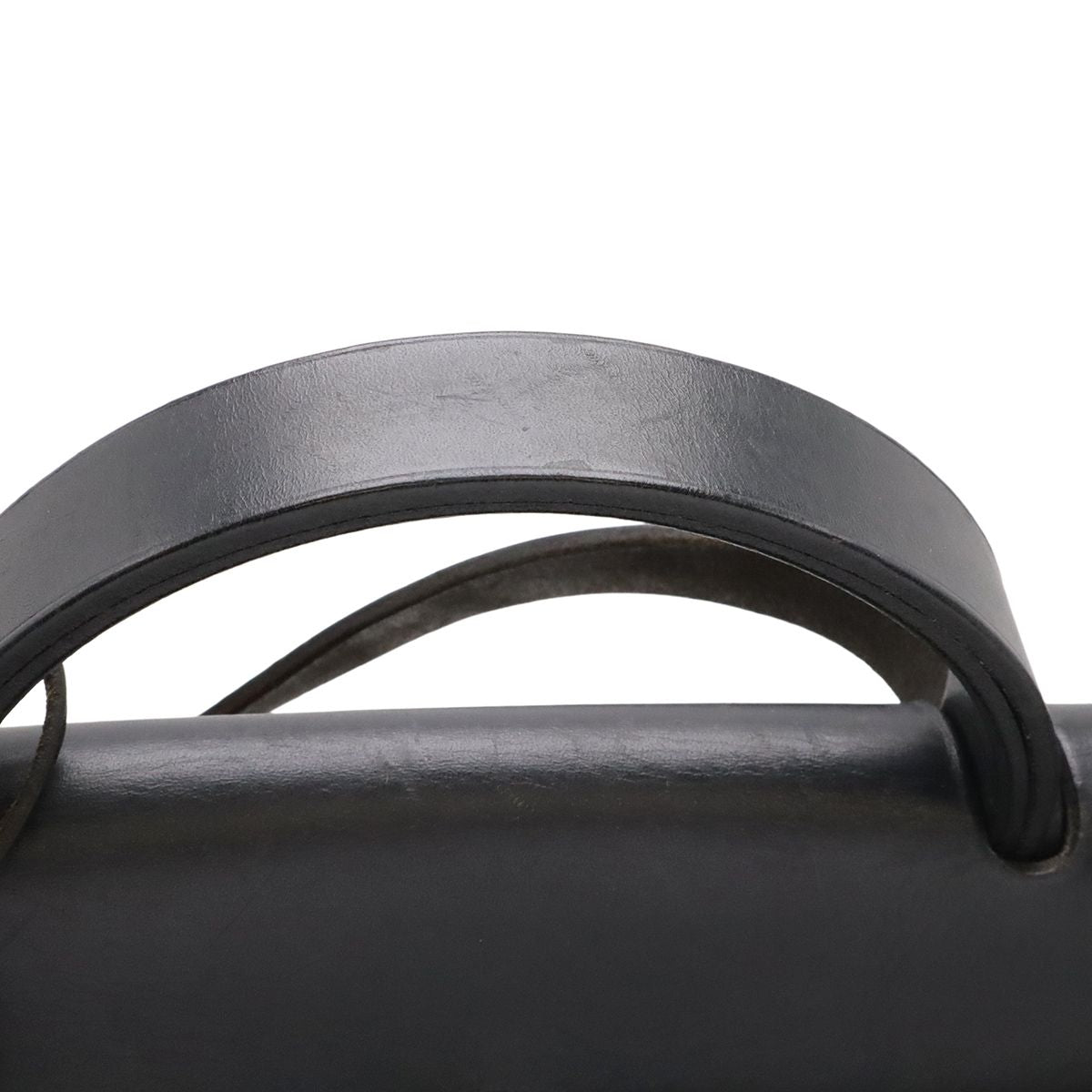 Hermes Herbag MM 2-Way Shoulder Bag Toile Officier Canvas Black Stopper Out of — view 4