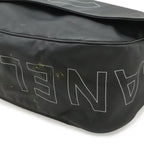 Chanel Sports Line CC Logo Messenger Bag Crossbody Rubber Coating Black — view 3