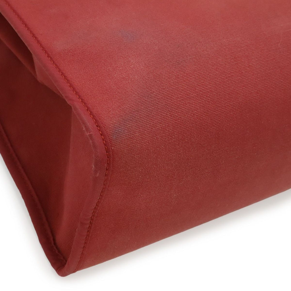Hermes Herbag Zip PM 2-Way Shoulder Bag Toile Officier Leather Red Pouch — view 3