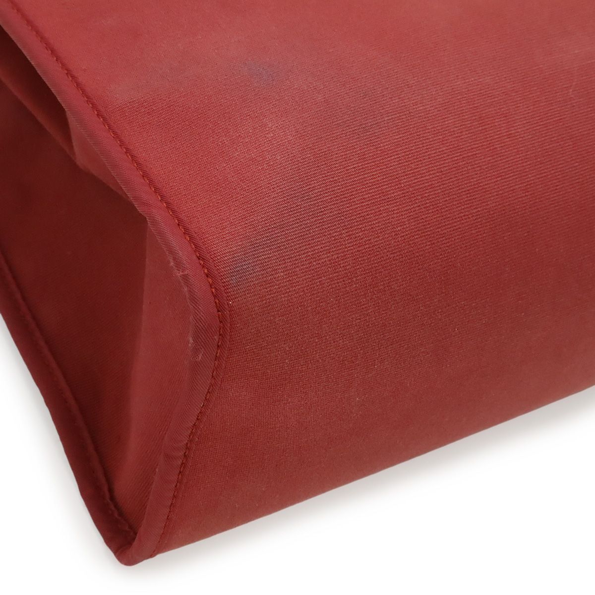 Hermes Herbag Zip PM 2-Way Shoulder Bag Toile Officier Leather Red Pouch — view 3