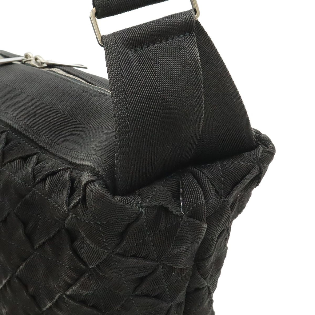 Bottega Veneta Intrecciato Webbing Shoulder Bag Canvas Black — view 4