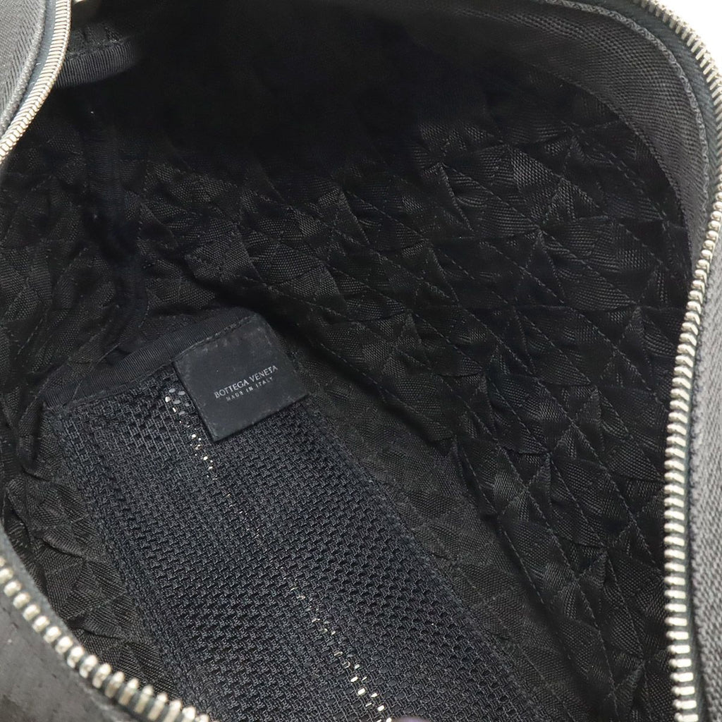 Bottega Veneta Intrecciato Webbing Shoulder Bag Canvas Black — view 7