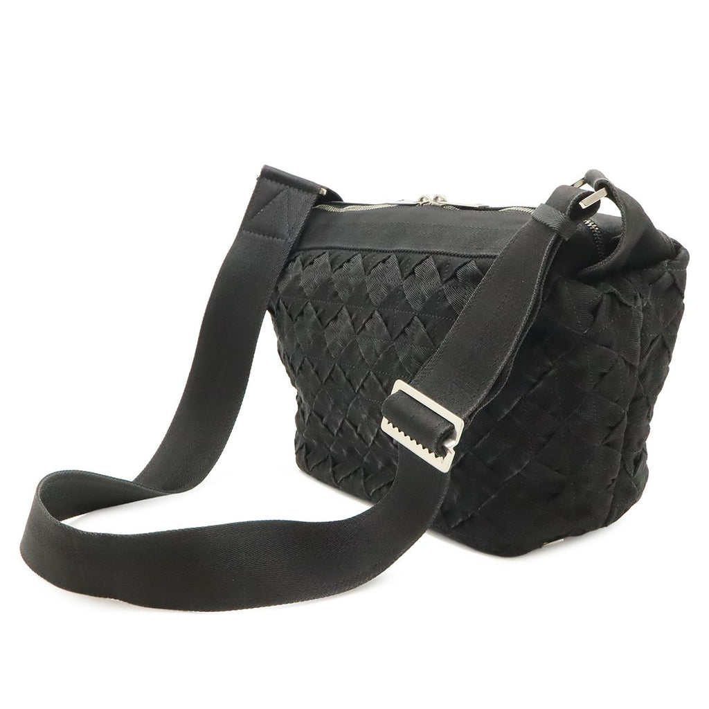 Bottega Veneta Intrecciato Webbing Shoulder Bag Canvas Black — view 2