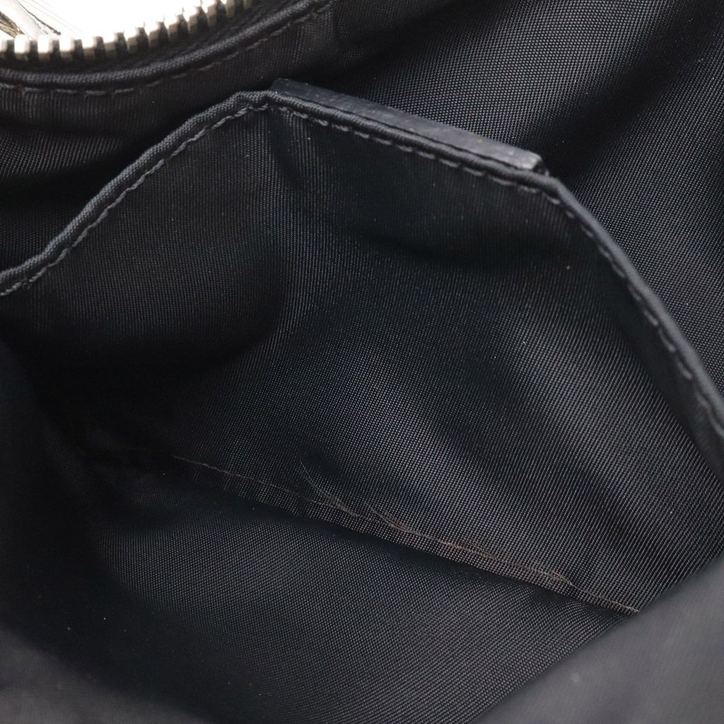 Dior Trotter Shoulder Bag Canvas Leather Navy Silver — view 7