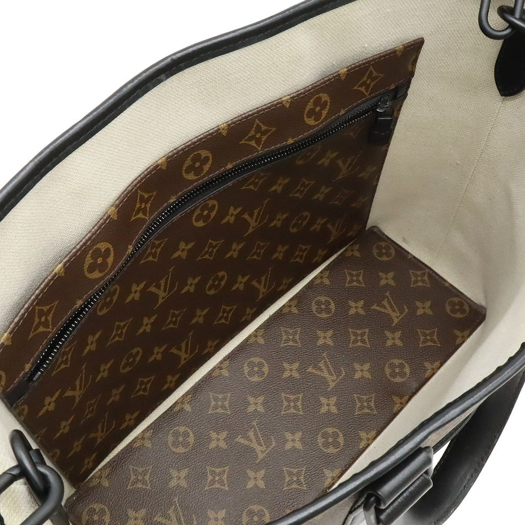Louis Vuitton Monogram Macassar Weekend Tote PM 2-Way Shoulder — view 5