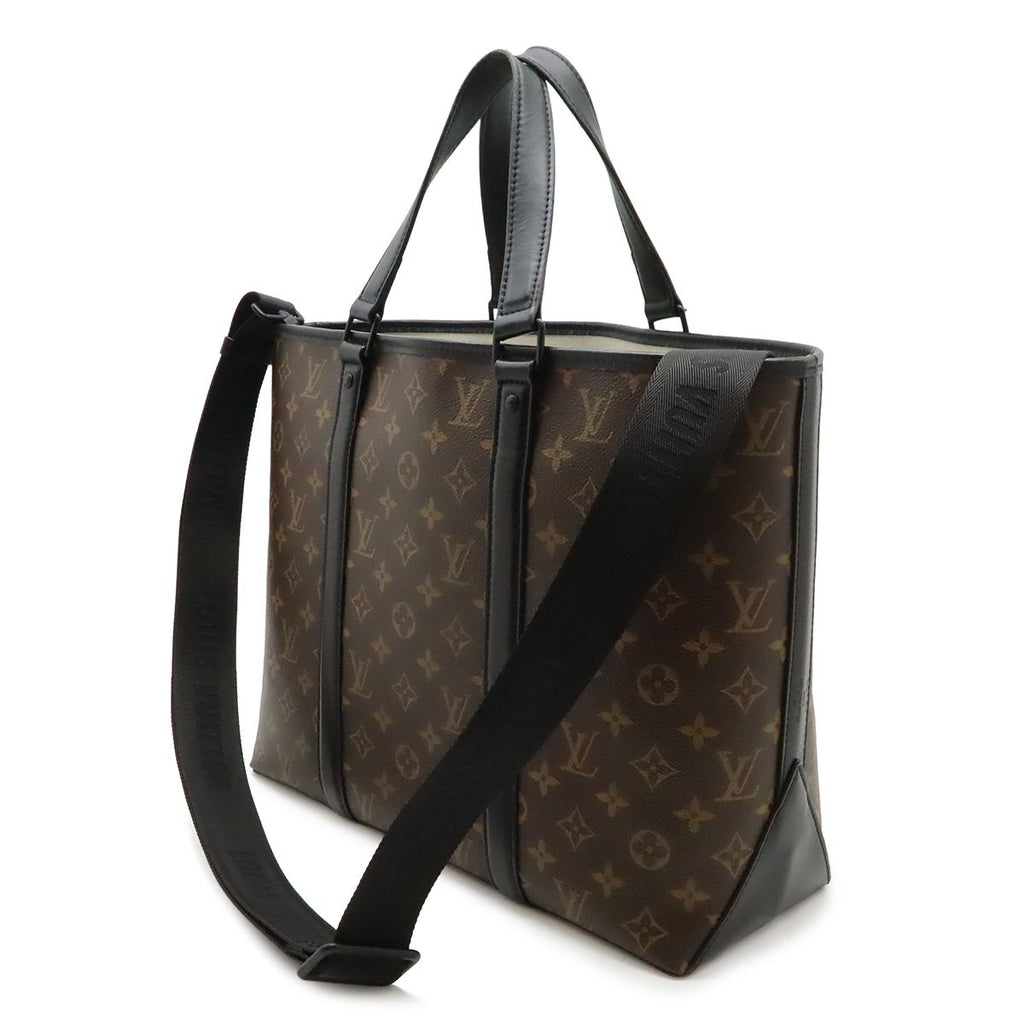 Louis Vuitton Monogram Macassar Weekend Tote PM 2-Way Shoulder — view 2