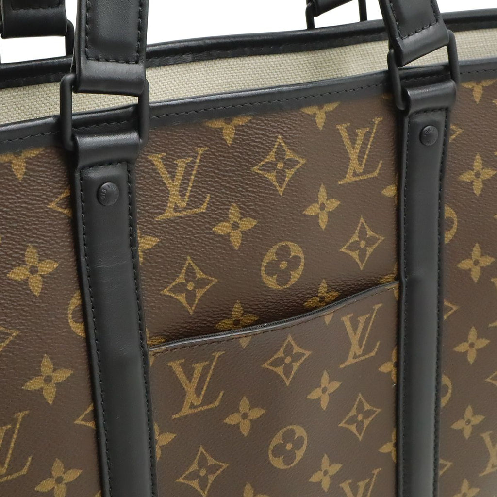 Louis Vuitton Monogram Macassar Weekend Tote PM 2-Way Shoulder — view 9