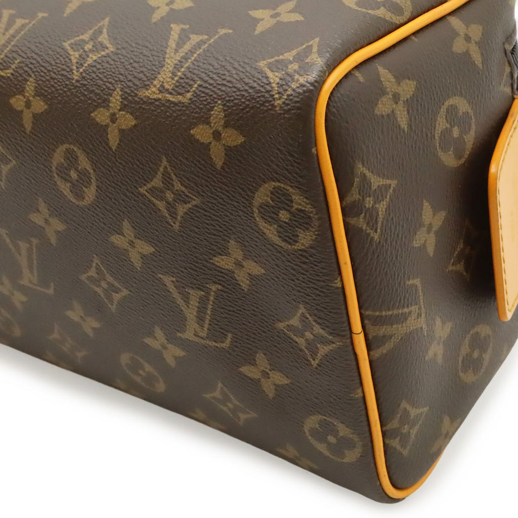 Louis Vuitton Monogram Macassar Dopp Kit Clutch Handbag Pouch Saffron Yellow — view 3