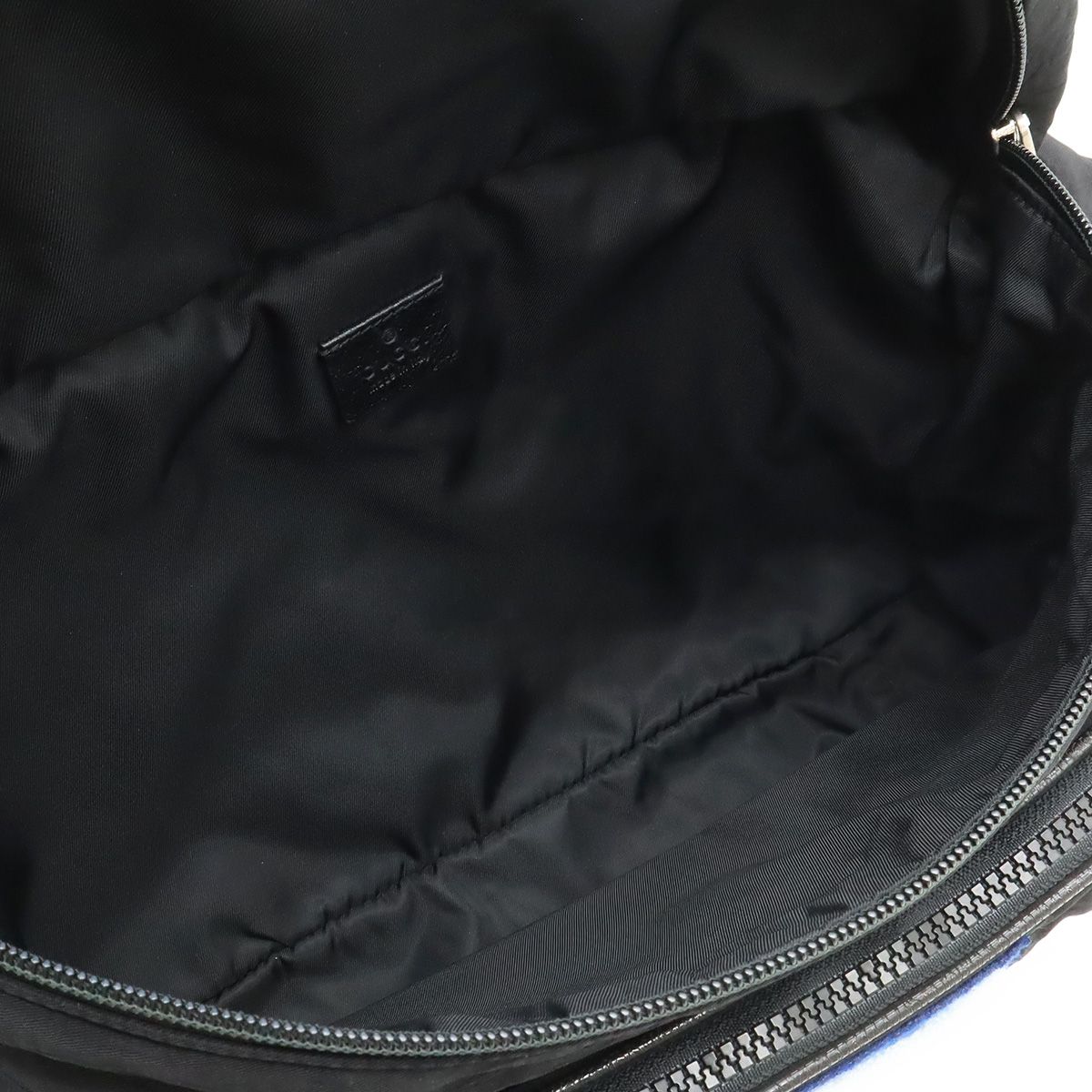 Gucci Terry Cloth Patch Belt Bag 2-Way Backpack Patchwork Nylon Black — view 7