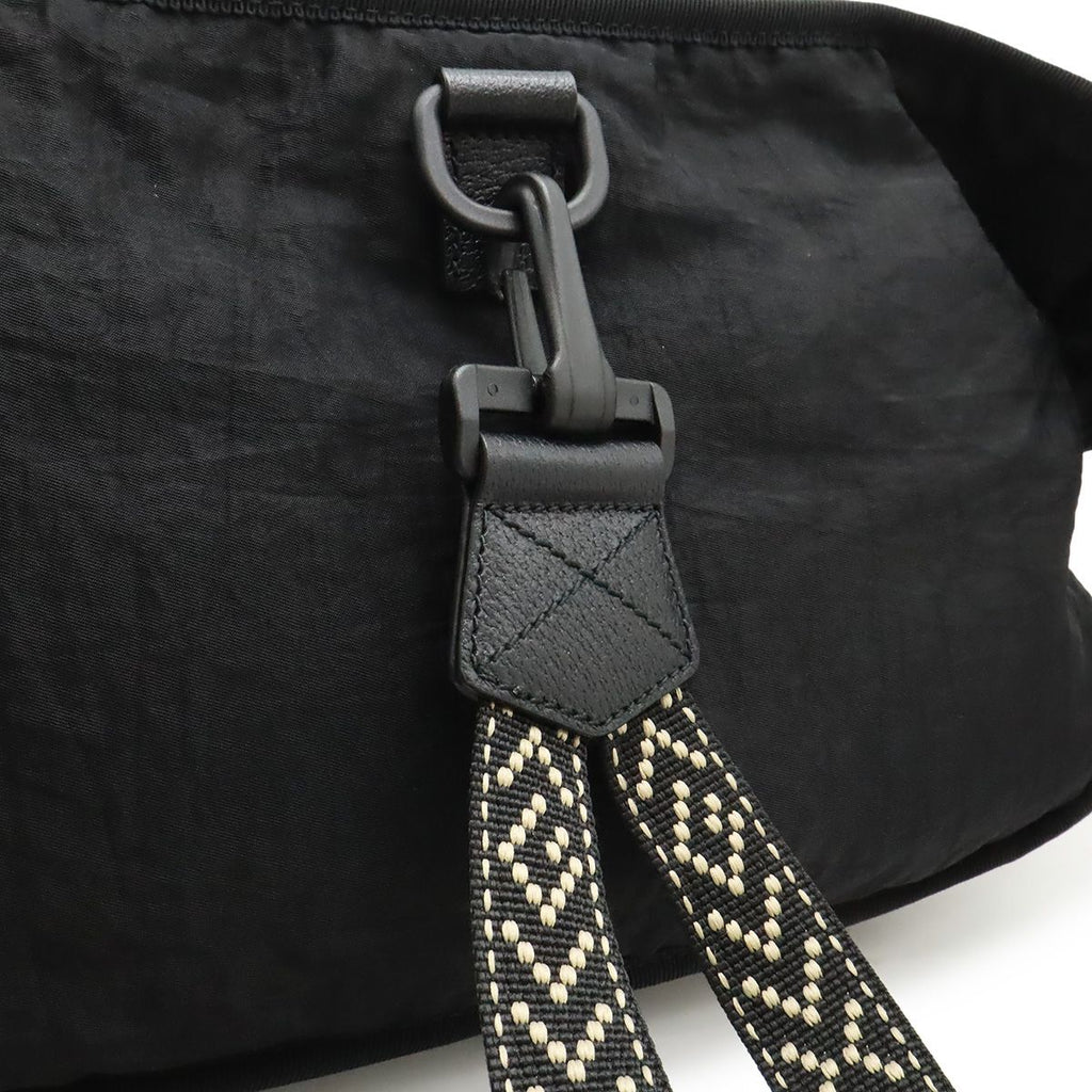 Gucci Terry Cloth Patch Belt Bag 2-Way Backpack Patchwork Nylon Black — view 4