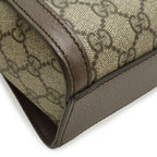 Gucci Ophidia GG Supreme Small Tote 2-Way Shoulder Bag Leather Beige Mocha Brown — view 3