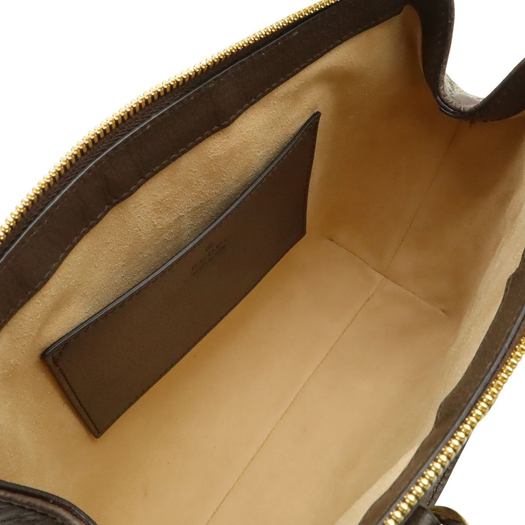 Gucci Ophidia GG Supreme Small Tote 2-Way Shoulder Bag Leather Beige Mocha Brown — view 7