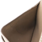 Hermes Bearn Compact Bifold Wallet Veau Epsom Etoupe Gray Ju Kei Gold — view 7