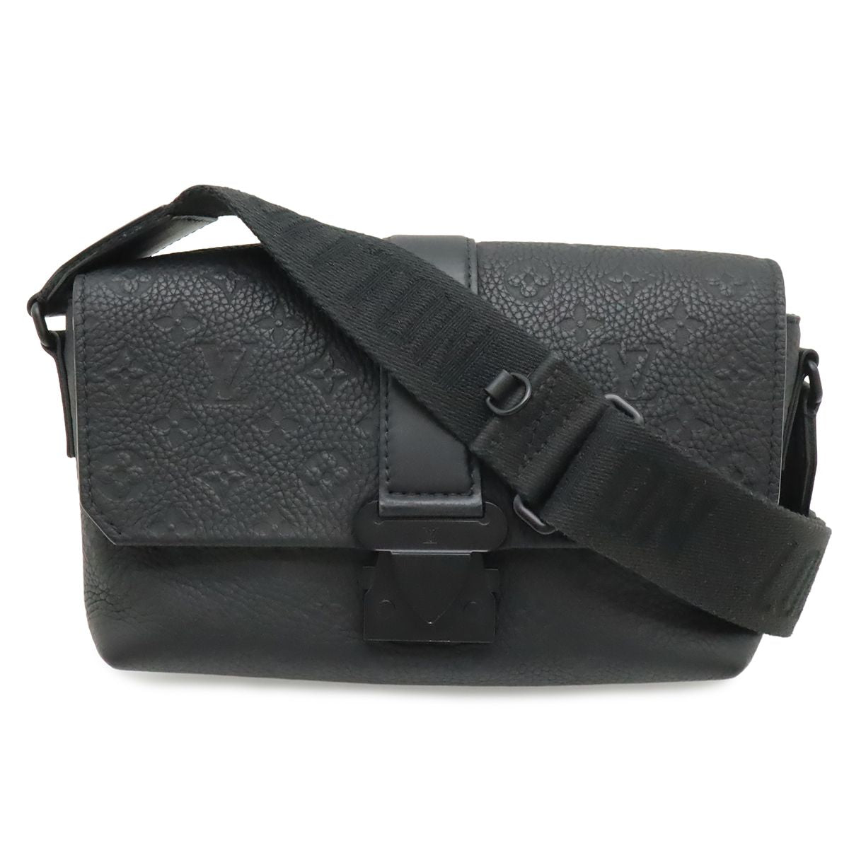 Louis Vuitton Monogram Taurillon S Cape Messenger Shoulder Bag Crossbody Noir