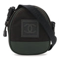 Chanel Sports Line CC Logo Shoulder Bag 2-Way Waist Pouch Nylon Ivory Black