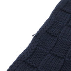 Louis Vuitton Scarf Damier Snug Embroidery Wool Navy — view 4