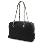 Prada Impuntu Chain Shoulder Bag Nylon Nero Black Silver Domestic Purchase — view 2
