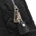 Prada Impuntu Chain Shoulder Bag Nylon Nero Black Silver Domestic Purchase — view 5