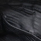 Prada Impuntu Chain Shoulder Bag Nylon Nero Black Silver Domestic Purchase — view 8