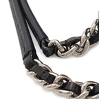 Prada Impuntu Chain Shoulder Bag Nylon Nero Black Silver Domestic Purchase — view 6