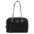 Prada Impuntu Chain Shoulder Bag Nylon Nero Black Silver Domestic Purchase