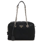 Prada Impuntu Chain Shoulder Bag Nylon Nero Black Silver Domestic Purchase