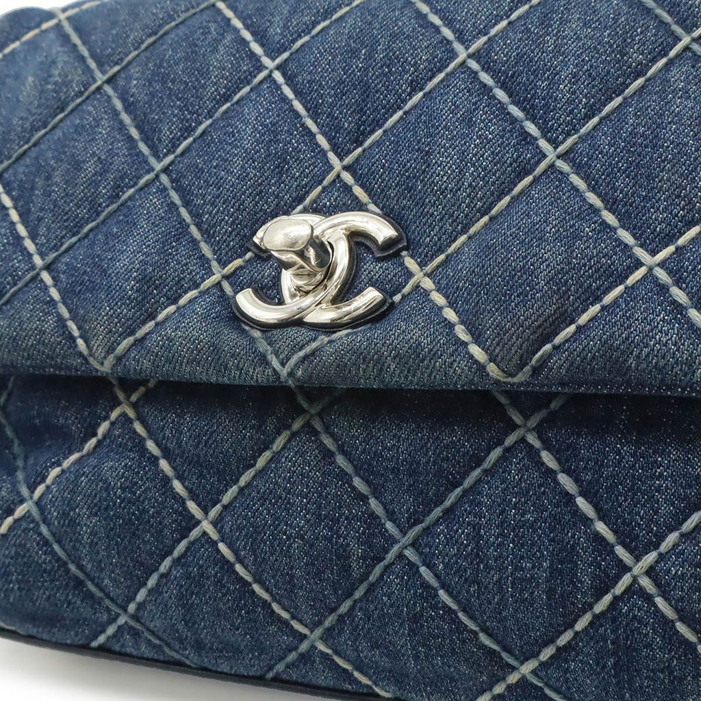 Chanel Wild Stitch Top Handle Flap Bag Coco XS Handbag 2-Way Chain Shoulder — view 7