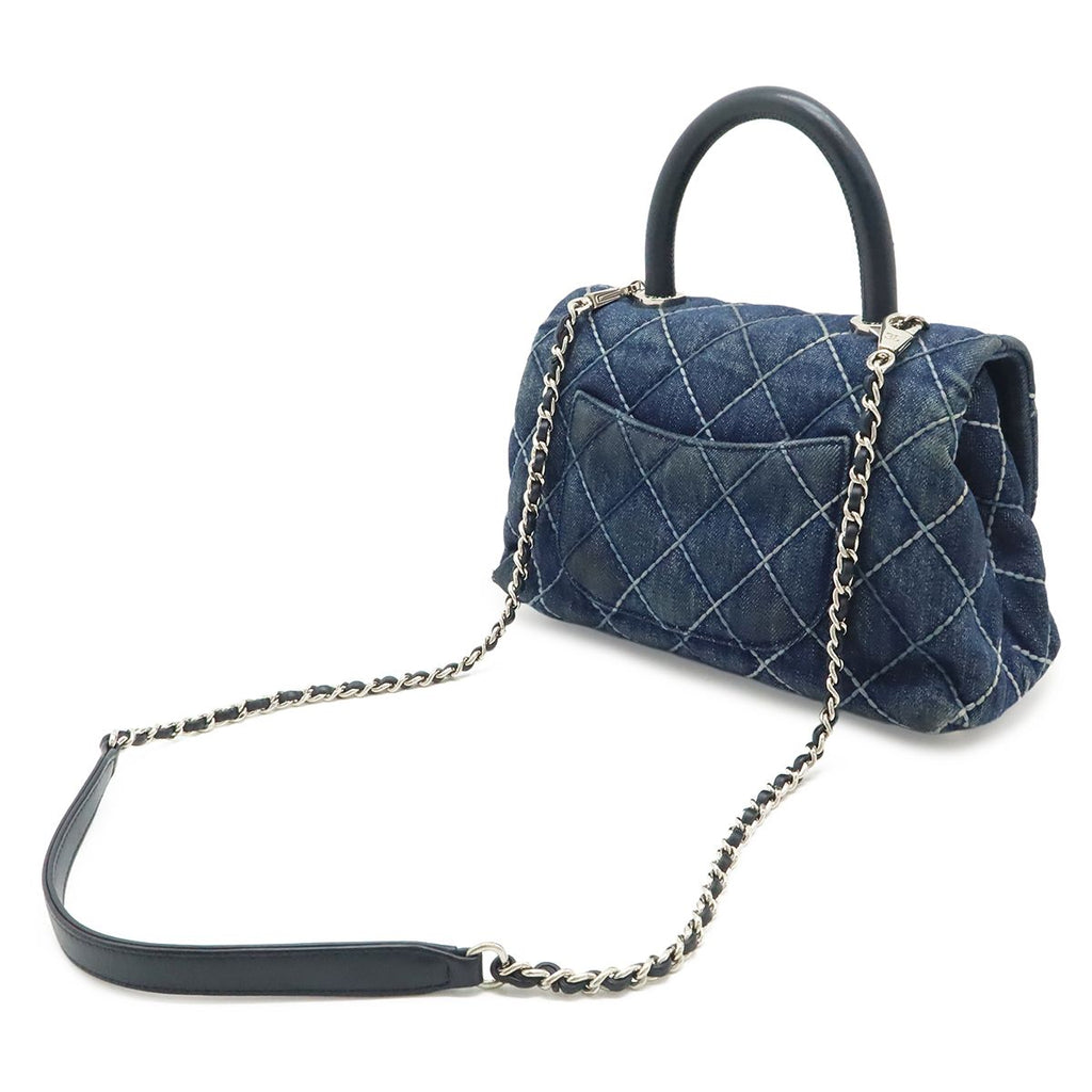 Chanel Wild Stitch Top Handle Flap Bag Coco XS Handbag 2-Way Chain Shoulder — view 2