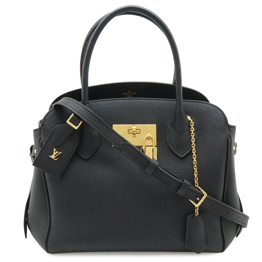 Louis Vuitton Mirror PM 2-Way Shoulder Bag Crossbody Leather Noir Black Gold