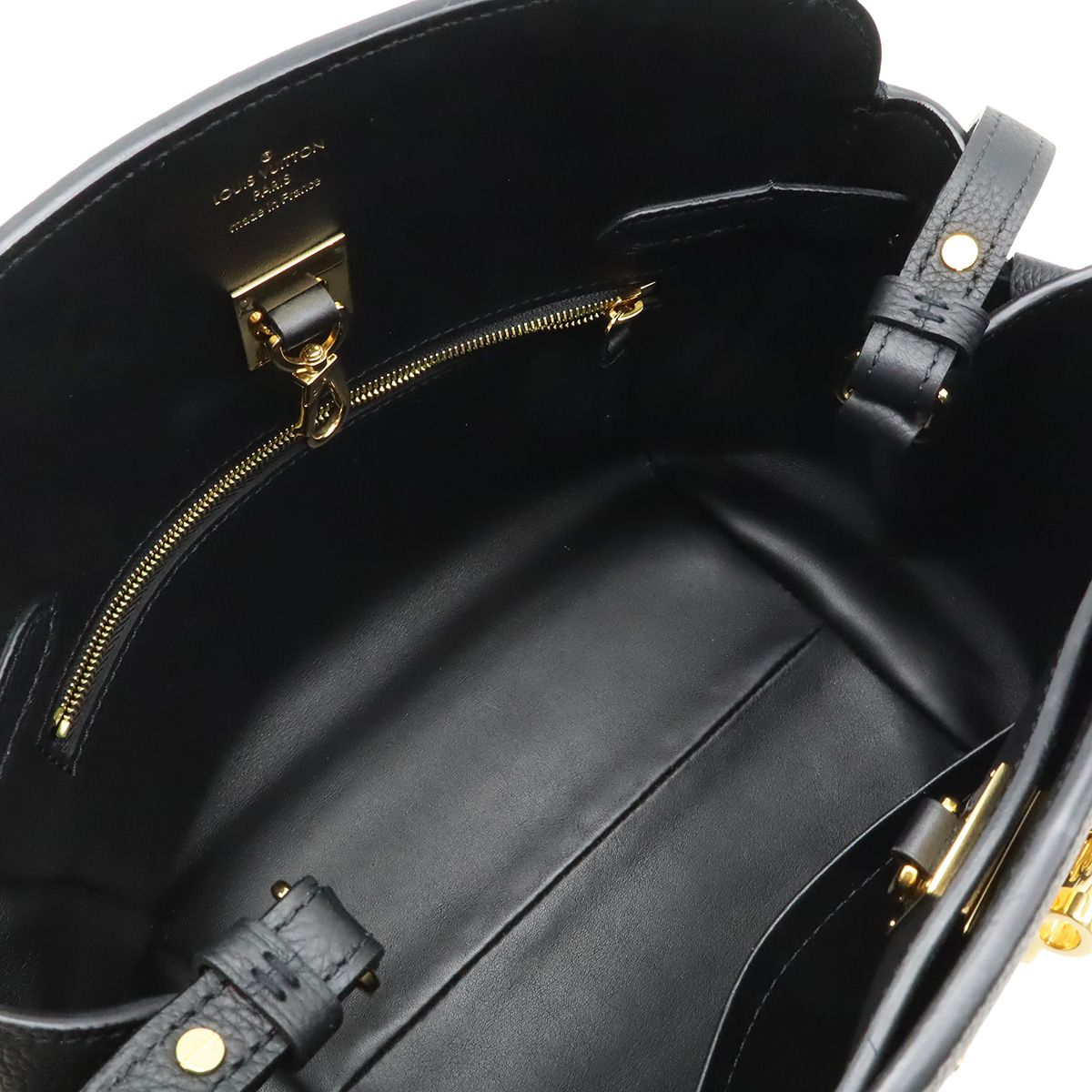 Louis Vuitton Mirror PM 2-Way Shoulder Bag Crossbody Leather Noir Black Gold — view 5