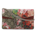 Gucci Dionysus GG Blue Musu Super Mini Bag Chain 2-Way Clutch Tiger Head Beige