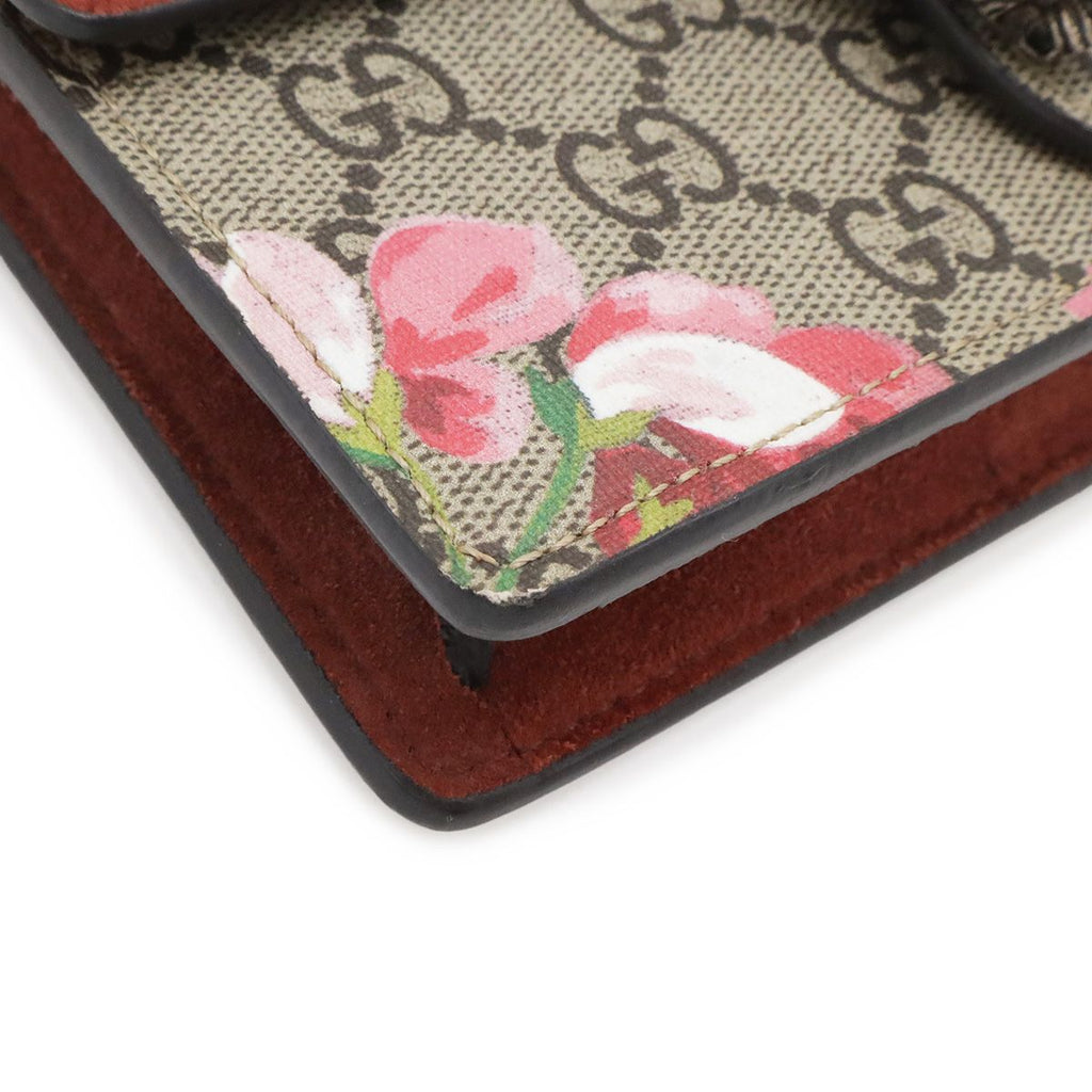 Gucci Dionysus GG Blue Musu Super Mini Bag Chain 2-Way Clutch Tiger Head Beige — view 3