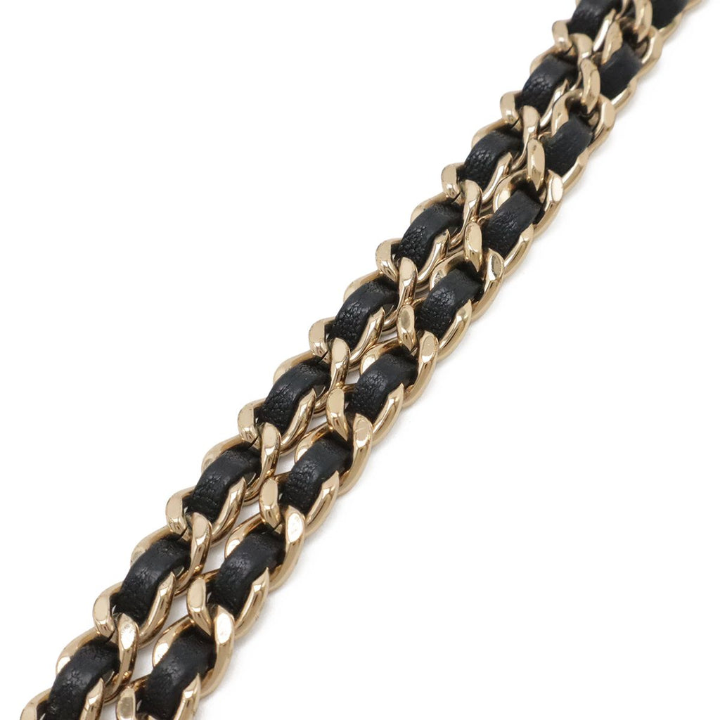 Chanel Mademoiselle Vintage Stitch Chez Blanc Chain Wallet Shoulder Bag Caviar — view 5