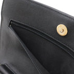 Chanel Mademoiselle Vintage Stitch Chez Blanc Chain Wallet Shoulder Bag Caviar — view 9