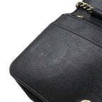 Chanel Mademoiselle Vintage Stitch Chez Blanc Chain Wallet Shoulder Bag Caviar — view 7