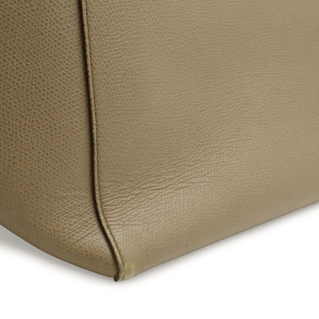 Celine Cabas Phantom Belt Tote Large Shoulder Bag Leather Gray — view 8