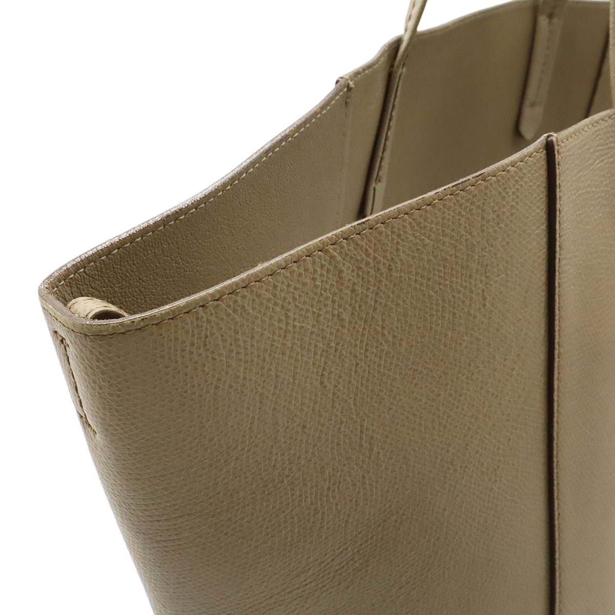 Celine Cabas Phantom Belt Tote Large Shoulder Bag Leather Gray — view 7