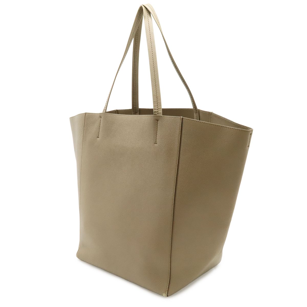 Celine Cabas Phantom Belt Tote Large Shoulder Bag Leather Gray — view 2