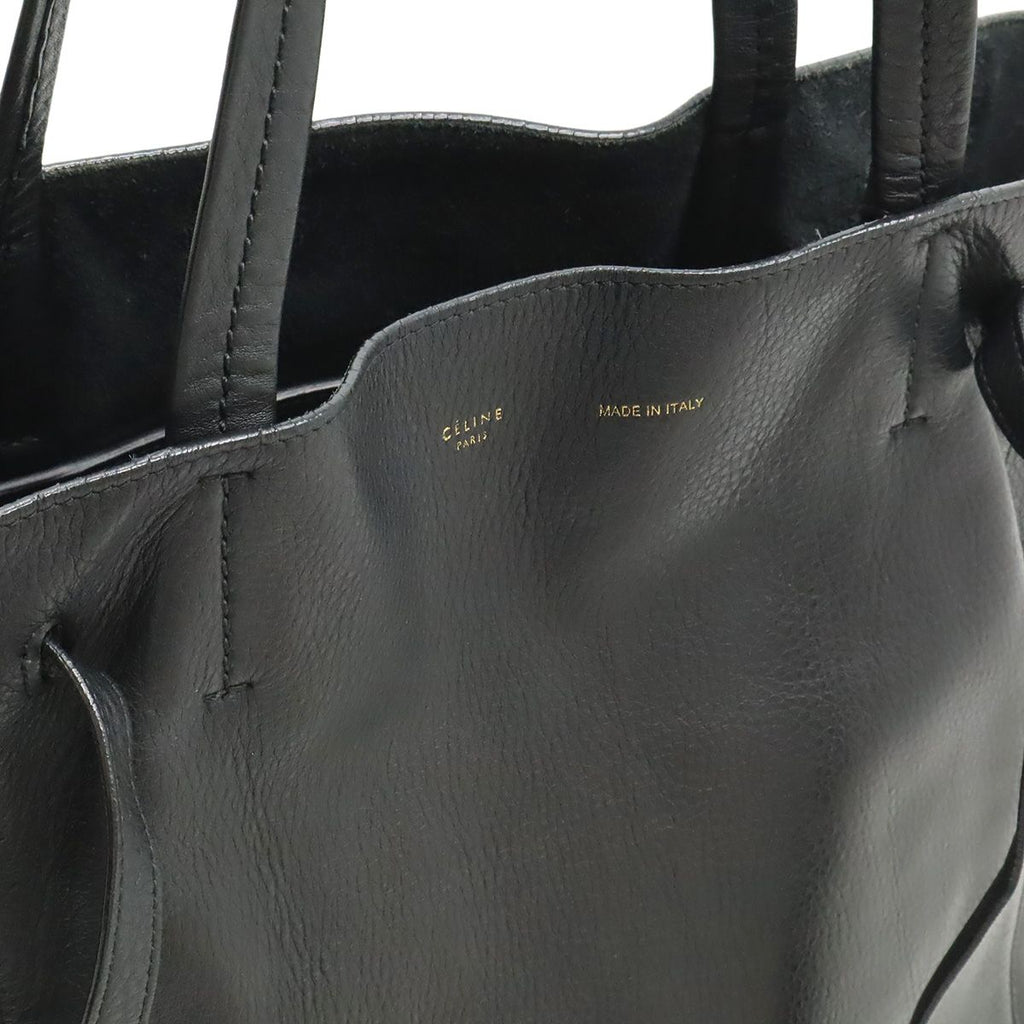 Celine Cabas Phantom Small Tote Shoulder Semi Leather Black — view 9