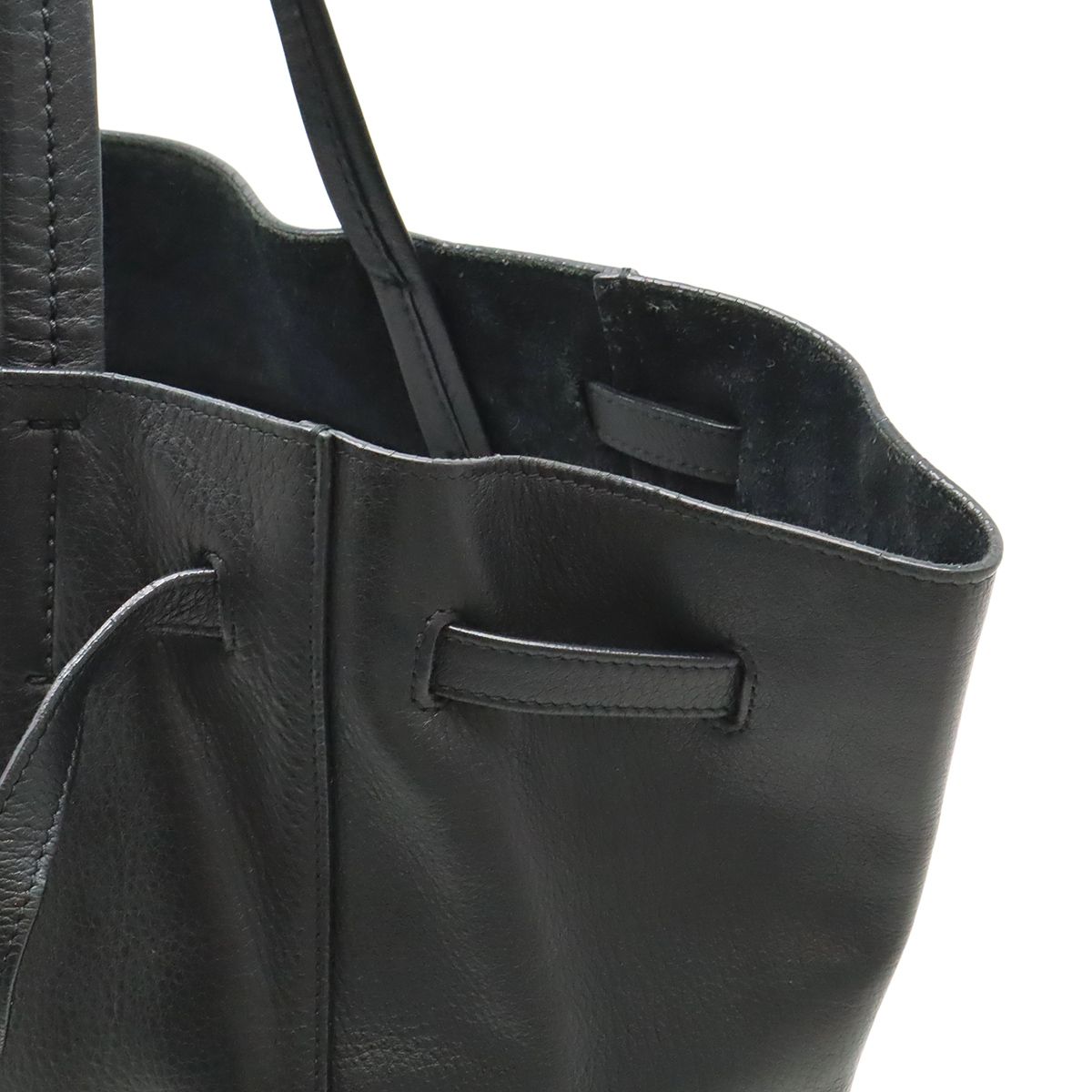 Celine Cabas Phantom Small Tote Shoulder Semi Leather Black — view 4