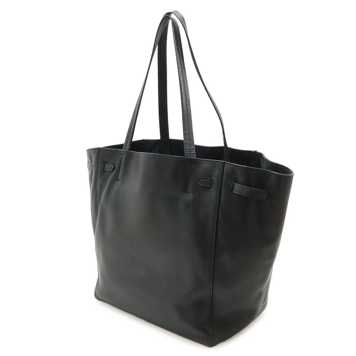 Celine Cabas Phantom Small Tote Shoulder Semi Leather Black — view 2