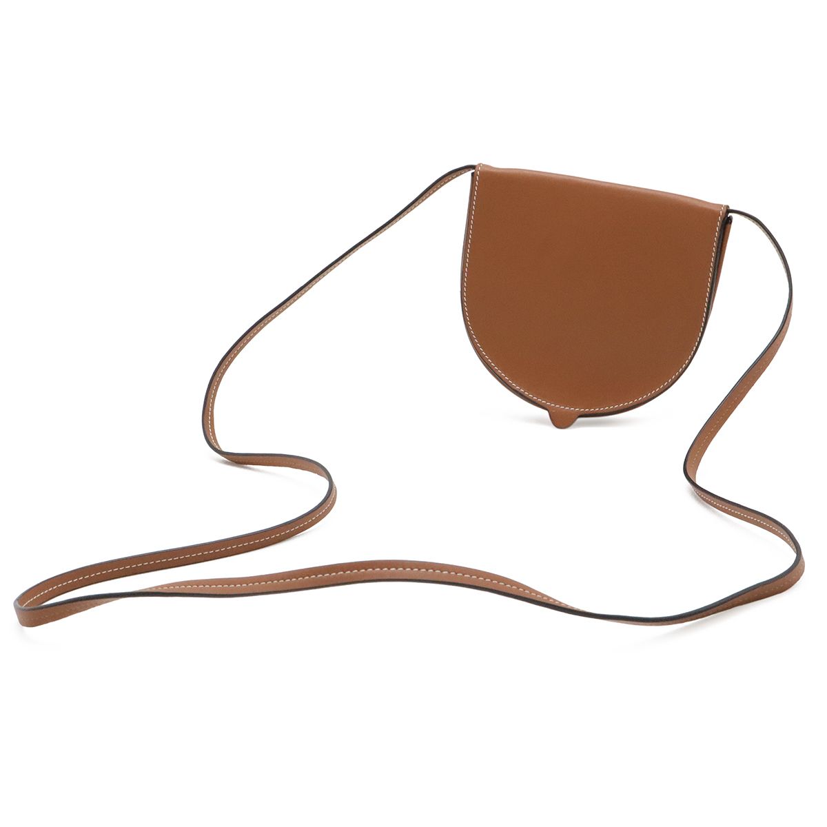 Loewe Anagram Heel Pouch Small Shoulder Bag Pochette Crossbody Calf Leather — view 2