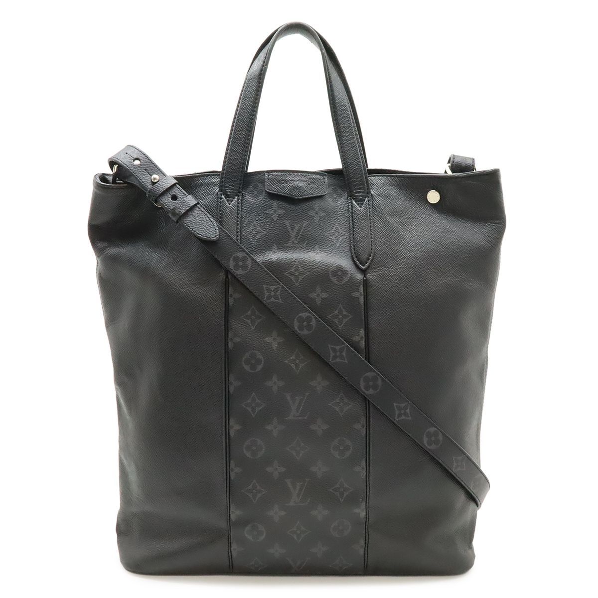 Louis Vuitton Taigarama Monogram Eclipse City Tote Large Long 2-Way Shoulder