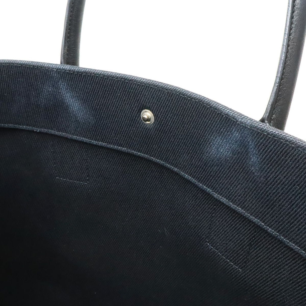 Saint Laurent Paris YSL Yve Gauche Rive Tote Canvas Leather Black — view 6