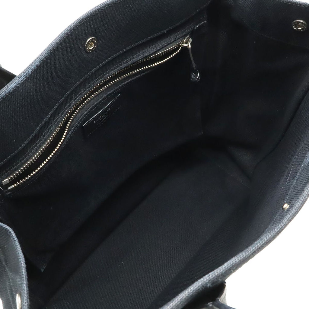Saint Laurent Paris YSL Yve Gauche Rive Tote Canvas Leather Black — view 5